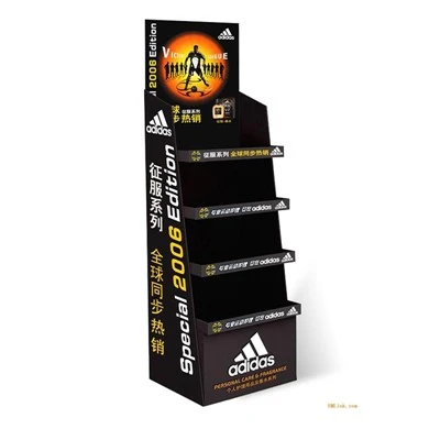 Karton padlókijelző Adidas ruhákhoz